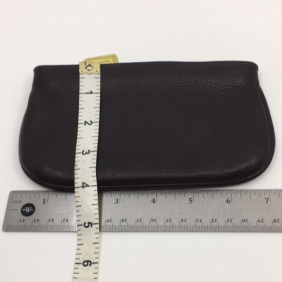 Vintage Chocolate Brown Leather Coach Sonoma Cosmetic Pouch Natural Grain #4973 - Picture 12 of 16